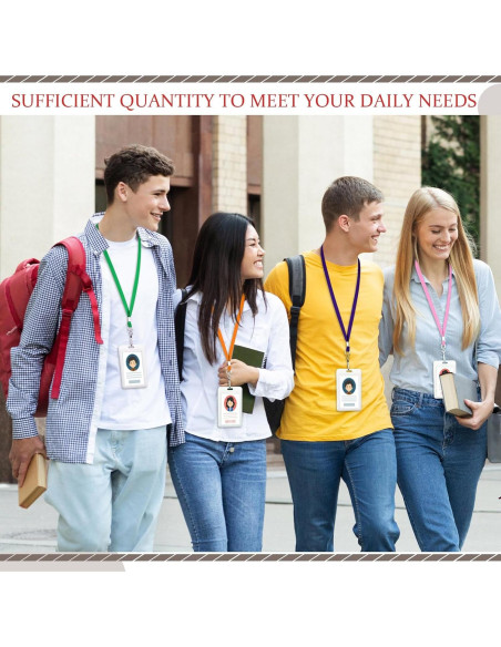 Paquete de 1000 Lanyards Wesnoy con Clip Giratorio Multicolor