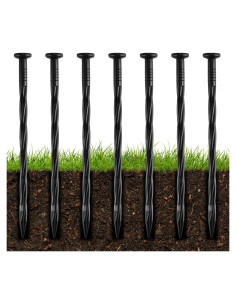 100 Clavos de Plástico 20cm para Paisajismo DharBnt