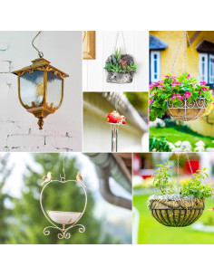 Cadena Colgante de Hierro RIFNY 50.8 cm Plata 10 Pcs 2