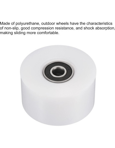 Ruedas de Patineta PATIKIL 32x55mm 80A PU con Rodamientos ABEC-9