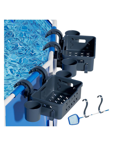 Juego de 2 Cestas de Almacenamiento para Piscina SPYONG 36kg