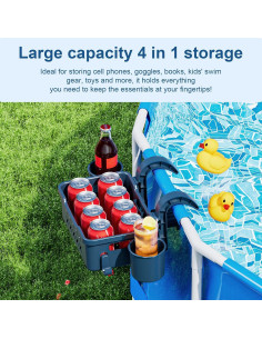 Juego de 2 Cestas de Almacenamiento para Piscina SPYONG 36kg 2