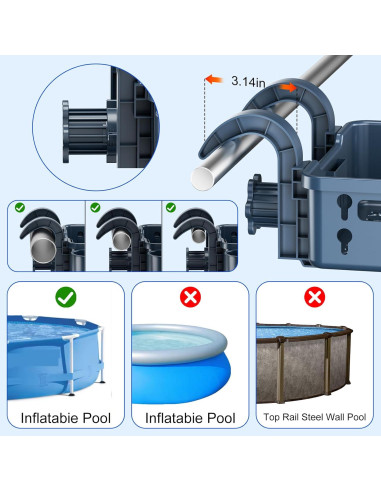 Juego de 2 Cestas de Almacenamiento para Piscina SPYONG 36kg
