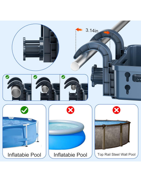 Juego de 2 Cestas de Almacenamiento para Piscina SPYONG 36kg
