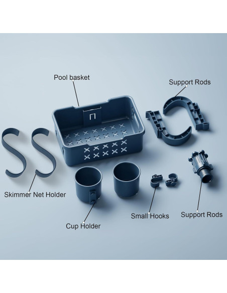 Juego de 2 Cestas de Almacenamiento para Piscina SPYONG 36kg