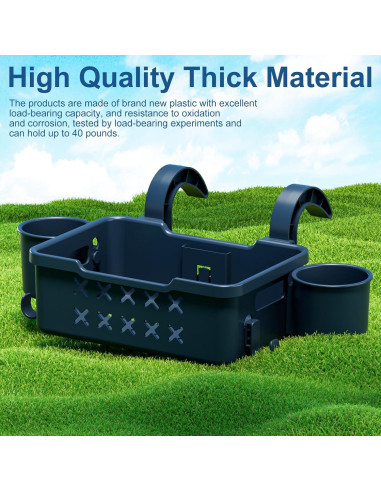 Juego de 2 Cestas de Almacenamiento para Piscina SPYONG 36kg