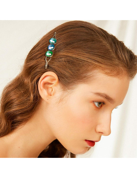 Kit de Clips para el Cabello PH PandaHall - 10 Pasadores con Cabujones de Vidrio 10mm Kit de Clips para el Cabello PH PandaHall - 10 Pasadores con Cabujones de Vidrio 10mm