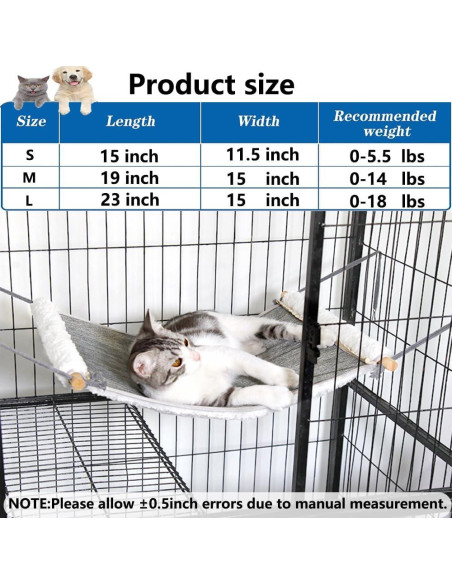 Hamaca Reversible para Gato Yawggy Mediana Gris y Blanco Hamaca Reversible para Gato Yawggy Mediana Gris y Blanco
