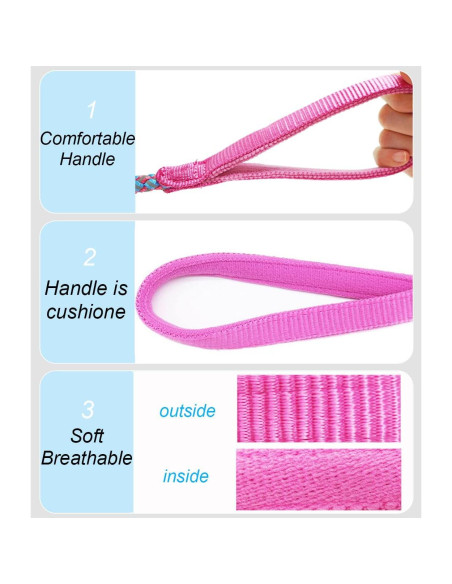 Correa Reflectante para Perros Mycicy 1.83m Rosa Nylon