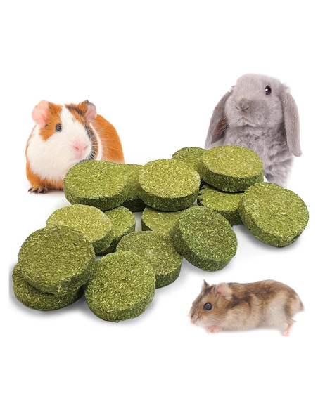 Juguetes de Masticar para Conejos Hamiledyi - 15 Piezas de Heno Timothy