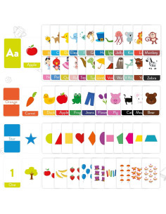 Tarjetas de Flash Merka 58 Piezas para Niños 1-4 Años 2