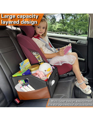 Organizador de Coche Noaman Negro - Almacenamiento Plegable 22L