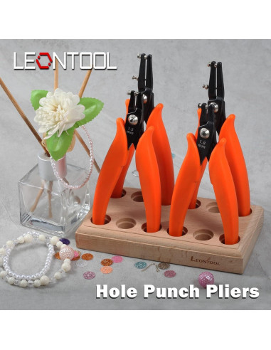 Agujereador de Metal LEONTOOL 1.5mm con Mangos de PVC