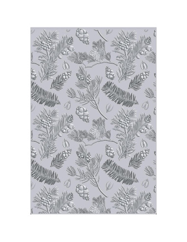Carpeta de Embossing 3D Sizzix Pinos 21.6x15.2cm