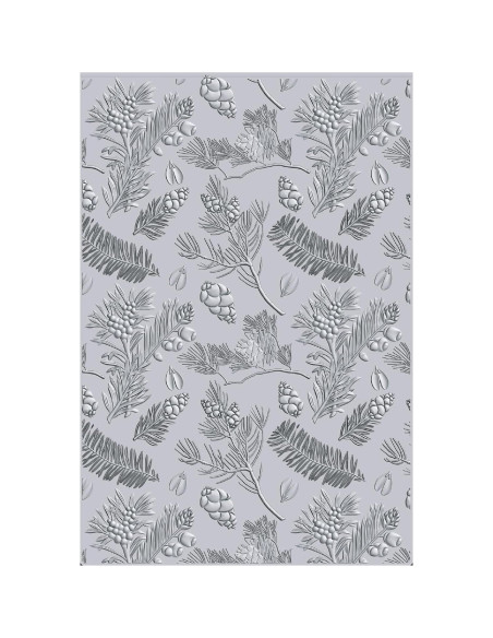 Carpeta de Embossing 3D Sizzix Pinos 21.6x15.2cm