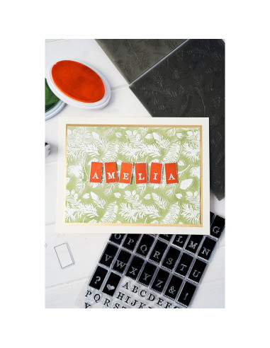 Carpeta de Embossing 3D Sizzix Pinos 21.6x15.2cm