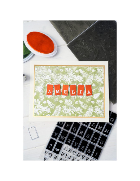 Carpeta de Embossing 3D Sizzix Pinos 21.6x15.2cm