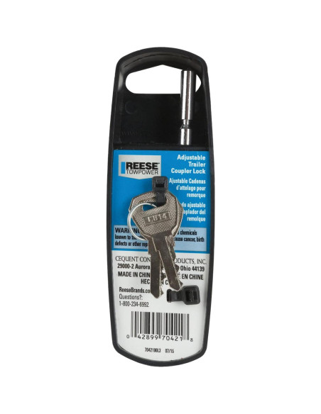 Cerradura Ajustable para Acoplador de Remolque Reese 7042100