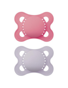 Chupetes MAM Original Mate 0-6 Meses Silicona Libre BPA 2 Pzs