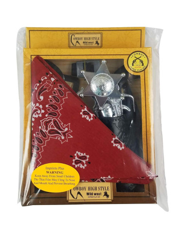 Conjunto de Juguete Vaquero 8 Piezas Imprints Plus