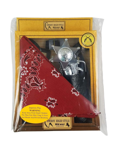 Conjunto de Juguete Vaquero 8 Piezas Imprints Plus