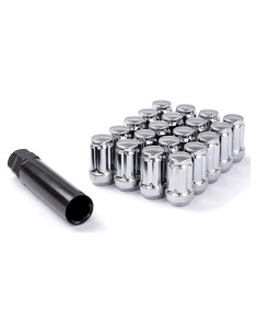 Tuercas de Rueda Cromadas DCVAUTO M12x1.25 20 Pcs 35mm