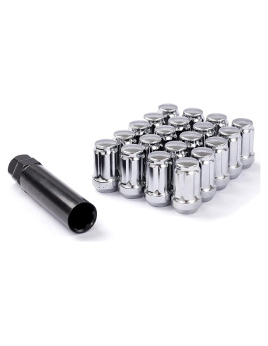 Tuercas de Rueda Cromadas DCVAUTO M12x1.25 20 Pcs 35mm