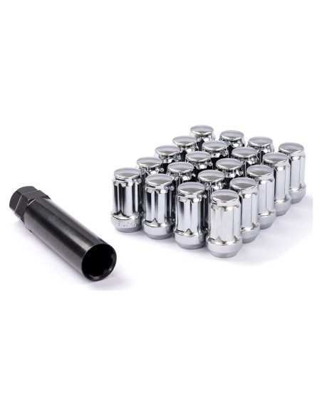 Tuercas de Rueda Cromadas DCVAUTO M12x1.25 20 Pcs 35mm