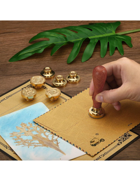 Kit de Sello de Cera PATIKIL Alfabeto 26 Letras Vintage