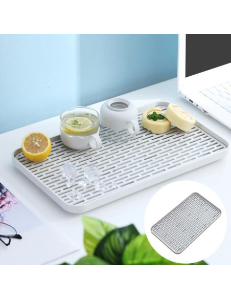 Soporte para Secar Botellas HONMEET con Bandeja Drenaje 31x17.5cm