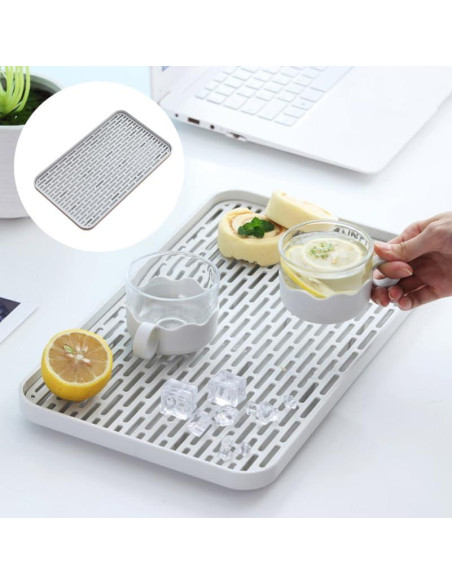 Soporte para Secar Botellas HONMEET con Bandeja Drenaje 31x17.5cm