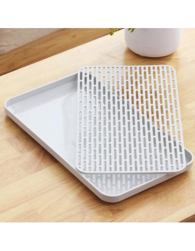 Soporte para Secar Botellas HONMEET con Bandeja Drenaje 31x17.5cm