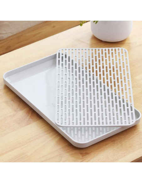 Soporte para Secar Botellas HONMEET con Bandeja Drenaje 31x17.5cm