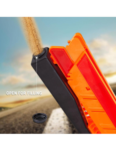 Triángulos de Advertencia CARTMAN 3PK Reflectores Emergencia