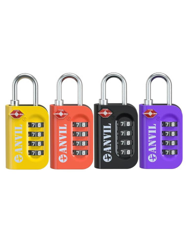 Candado de Combinación TSA ANVIL 4 Dígitos para Equipaje