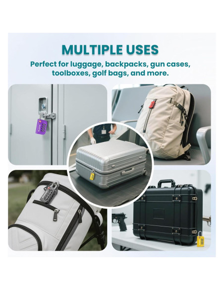 Candado de Combinación TSA ANVIL 4 Dígitos para Equipaje Candado de Combinación TSA ANVIL 4 Dígitos para Equipaje