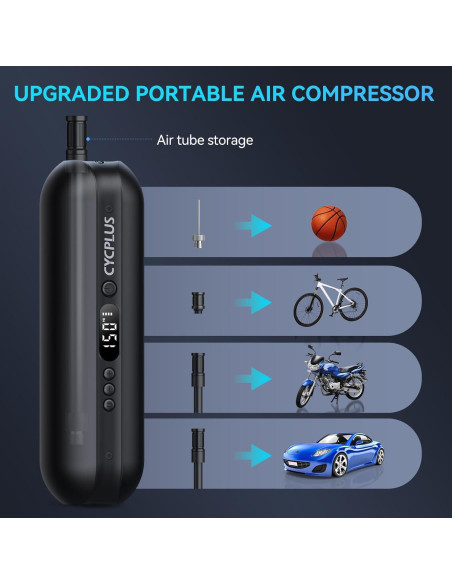 Compresor de Aire Eléctrico CYCPLUS A2 150 PSI Portátil