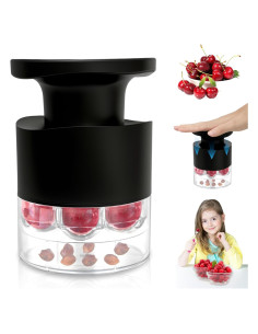 Deshuesador de Cereza Tenlary 7-en-1 con Protector Salpicaduras