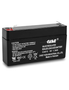 Batería de Alarma Casil 6V 1.3Ah SLA Compatible GE 600-1054-95R