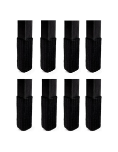 Funda para Patas de Sillas NancyProtectz Pequeña Negra - 8 Unidades