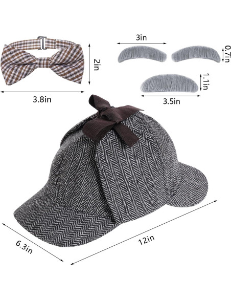 Disfraz de Detective HOVEOX con Sombrero y Accesorios
