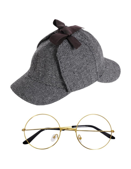 Disfraz de Detective HOVEOX con Sombrero y Accesorios