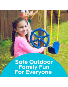 Rueda de Barco Pirata Jungle Gym Kingdom 30.48 cm Azul 2