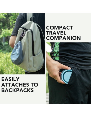 Taza de Viaje Plegable TakeToday 240ml Azul Libre BPA