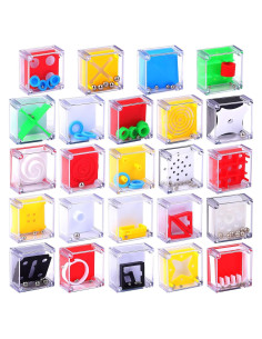Paquete de 24 Cajas de Rompecabezas Mini Laberinto Sumind 3.81 cm