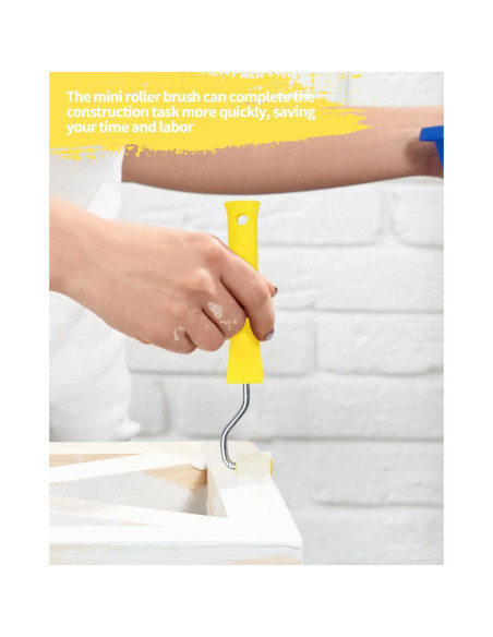 2 Mini Rodillos de Pintura de Espuma 1" Abvsdu - Herramienta Profesional