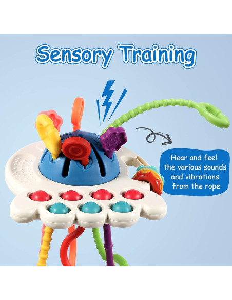 Juguete Montessori Hooku Pulpo Azul para Bebés 1 Año Juguete Montessori Hooku Pulpo Azul para Bebés 1 Año