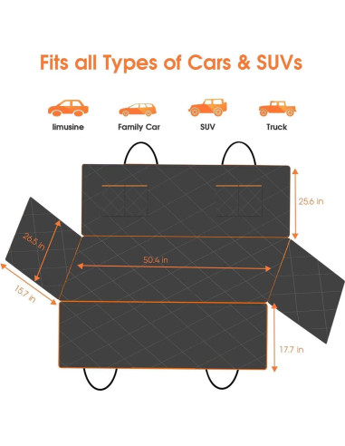 Funda de Asiento para Perros Chilino BJP0809 Impermeable 128.5x177.3cm