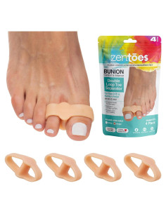 Separadores de Dedos ZenToes Corrector de Juanetes Gel Beige