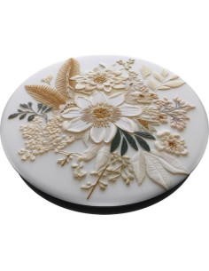 PopSockets Adhesivo PopGrip Patrón Floral Beige 2